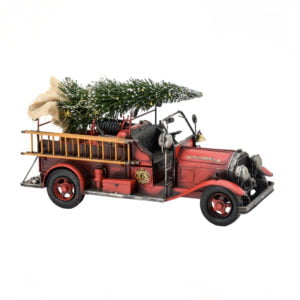 FIRE TRUCK WITH CHRISTMAS TREE