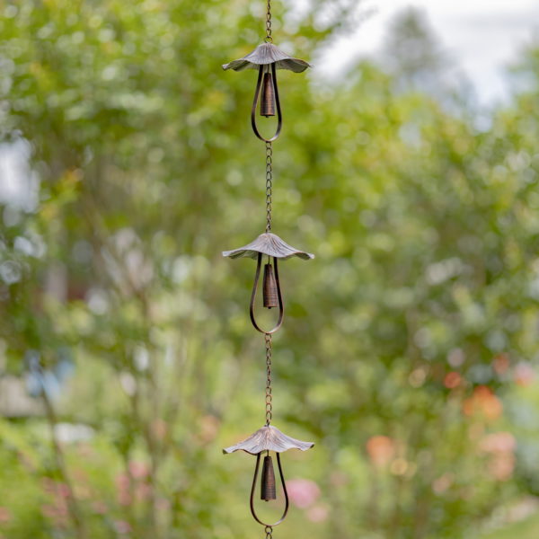 View of Three Mushrooms Hanging on a Chain
