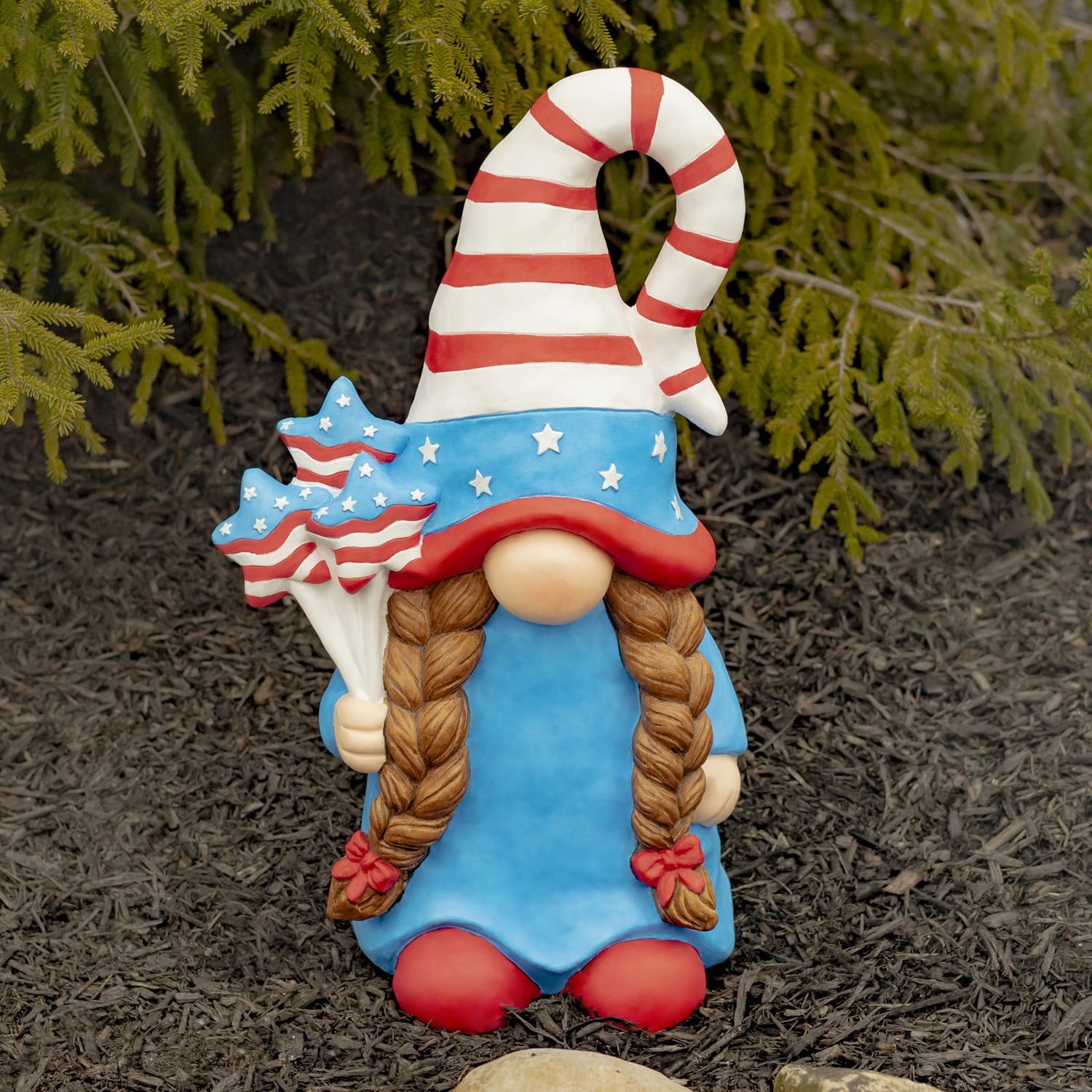 Gnome with American Flag Star