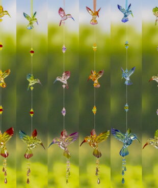 Long five tone acrylic Hummingbird Chain Set in six different colors
