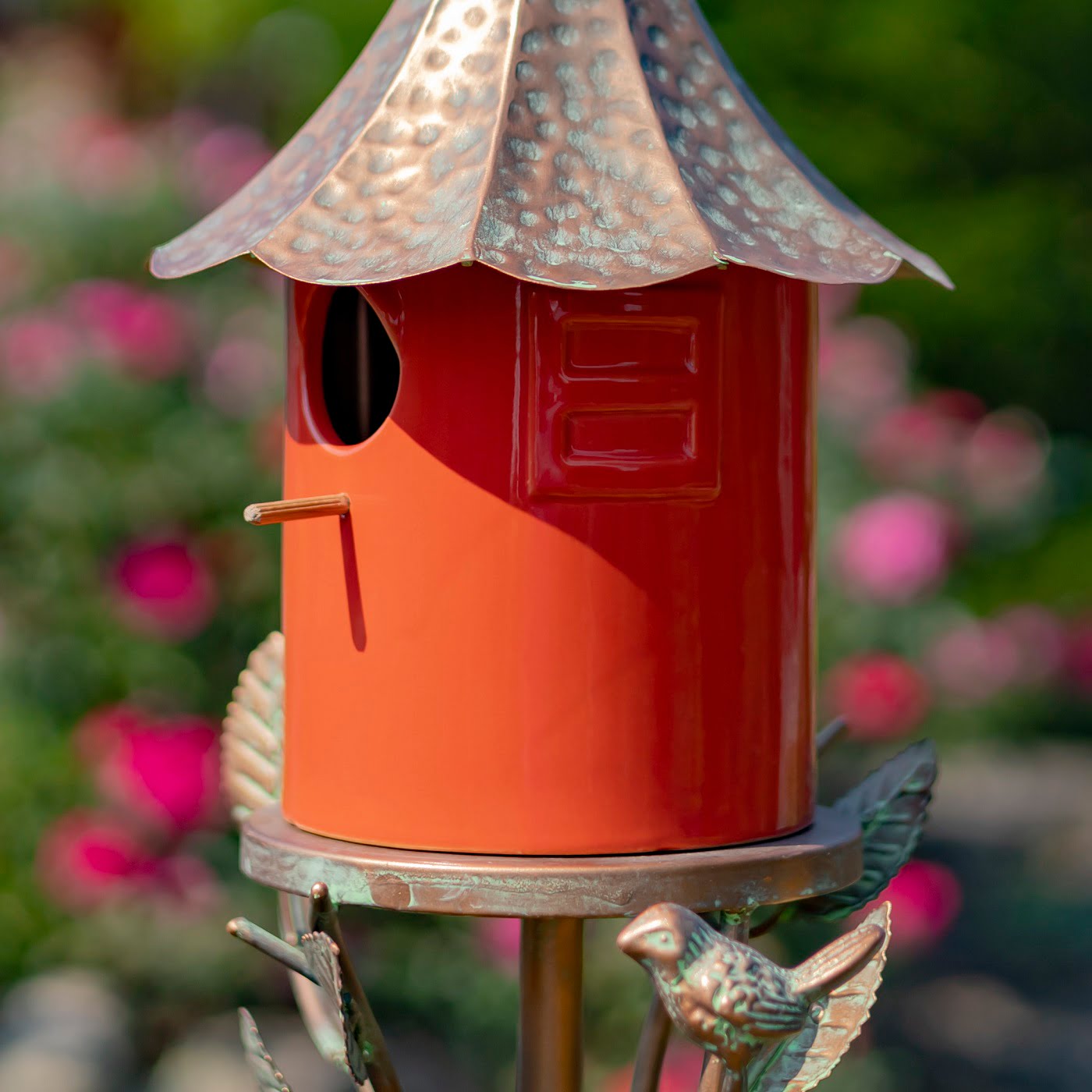 Fire Engine Red Porcelain Birdhouse popular