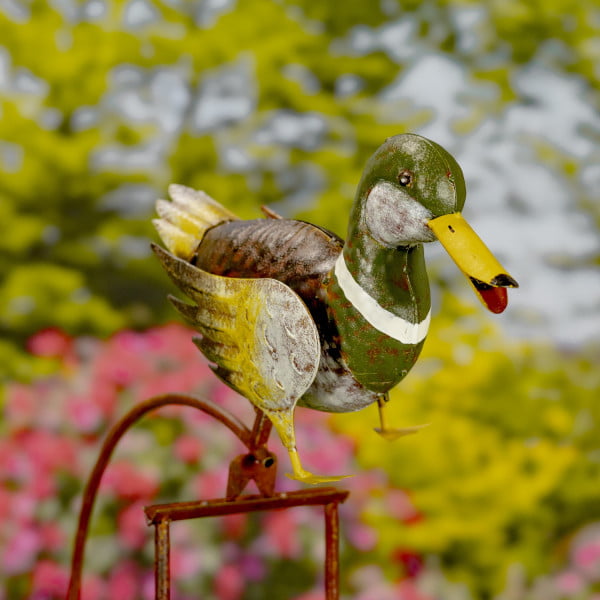 mallard duck balance rocking stake