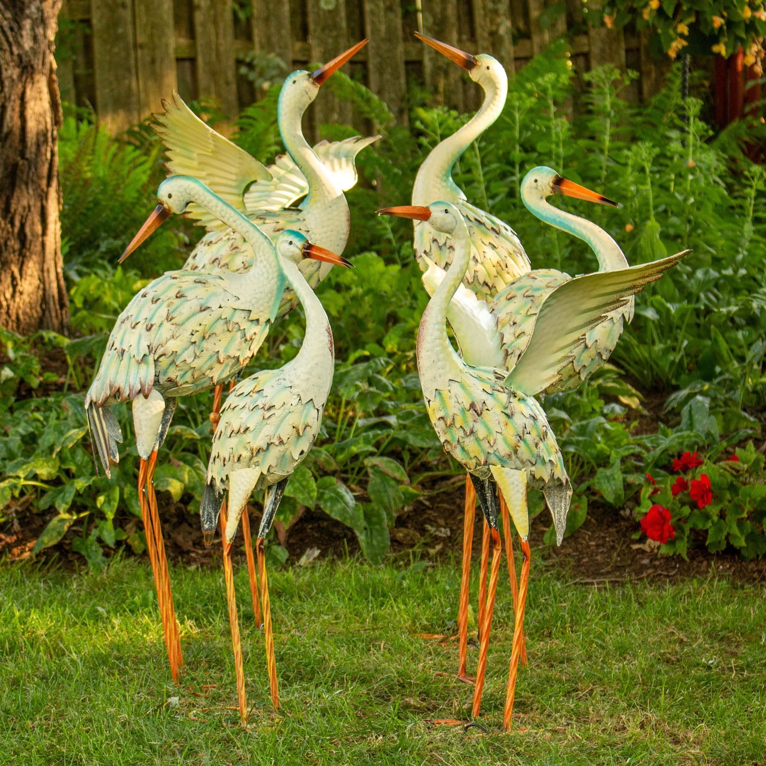 Great White Heron Garden Figurines: 6 Assorted Great White Heron Figurines Image