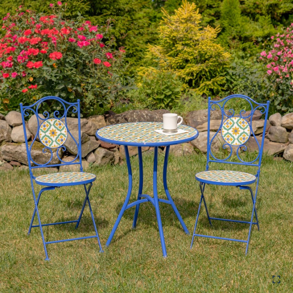 Nantucket Three Piece Mosaic Bistro Set