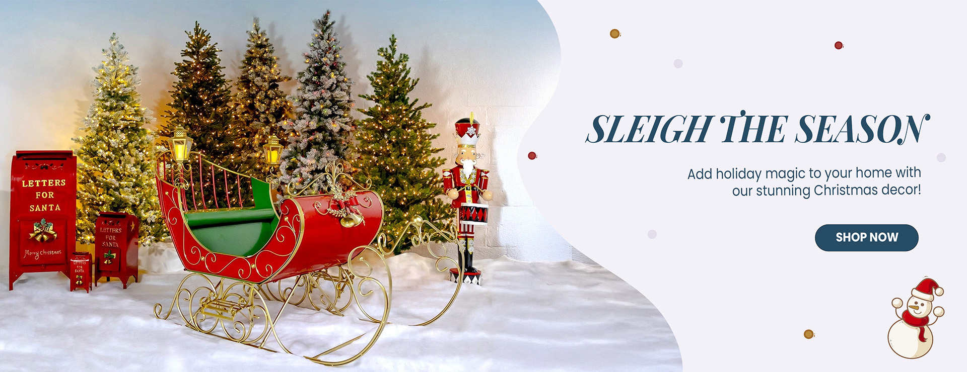 Sleigh The Season. Add holiday magic to your home with our stunning Christmas decor!. Shop Now