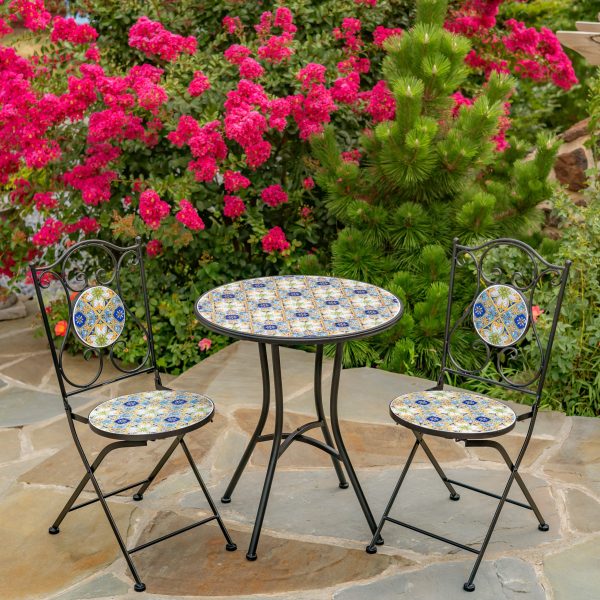 Bar Harbor Mosaic Bistro Set