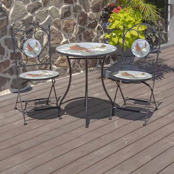 St. Louis Round Mosaic Bistro Set