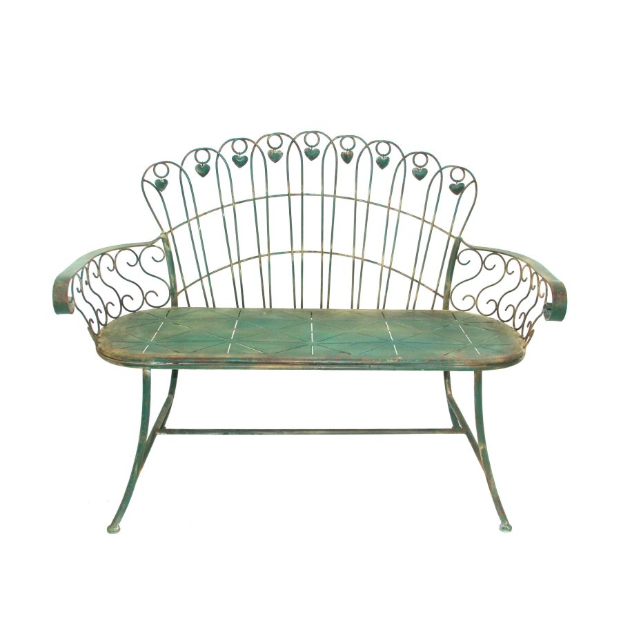 47.25" Embellished Metal Garden Bench "Toulouse 1275" - Image 4