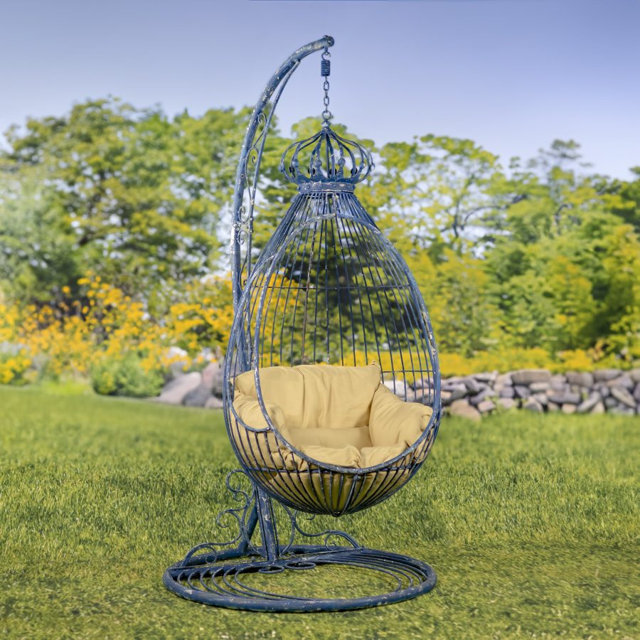 Hanging Metal Egg Chair "Elizabeth" - Image 2