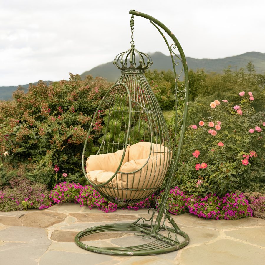 Hanging Metal Egg Chair "Elizabeth" - Image 6