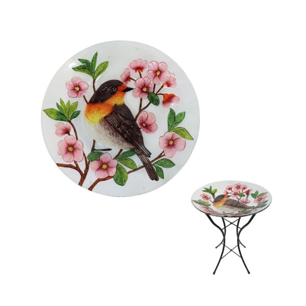 The Michigan style features a delicate robin perched on a cherry blossom tree.
