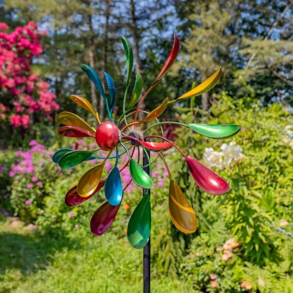 68.25" Tall Abstract Metal Windmill Stake "Amelia"