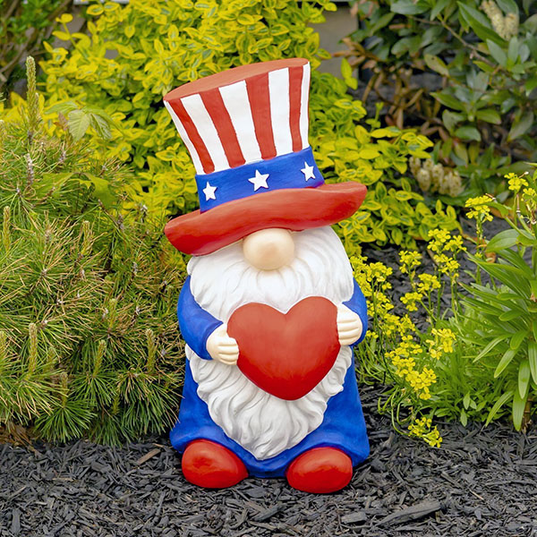 The Americanos 6 Assorted American Patriot Garden Gnomes