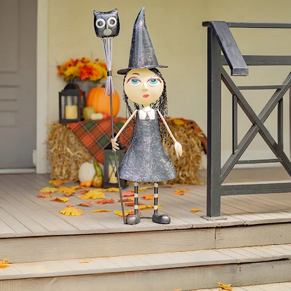 39in Tall Big Eyed Halloween Witch Girl Stephy