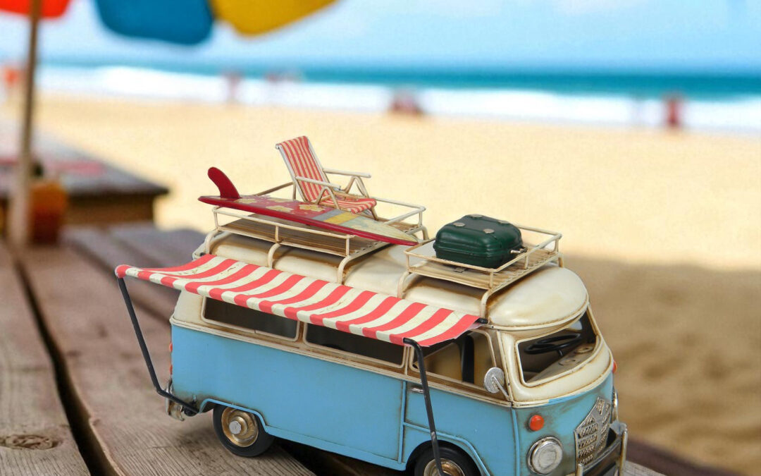 11″ California Camper with Surfboard Decoration