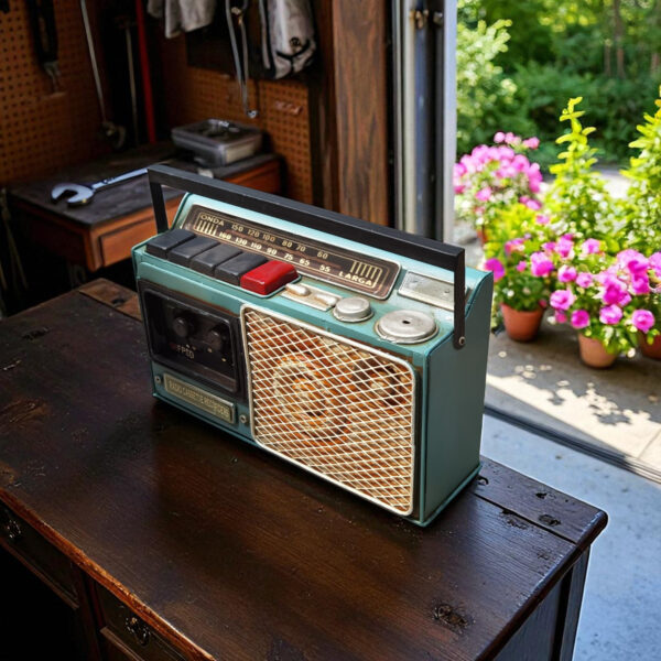 Vintage Style Radio Tabletop Decoration