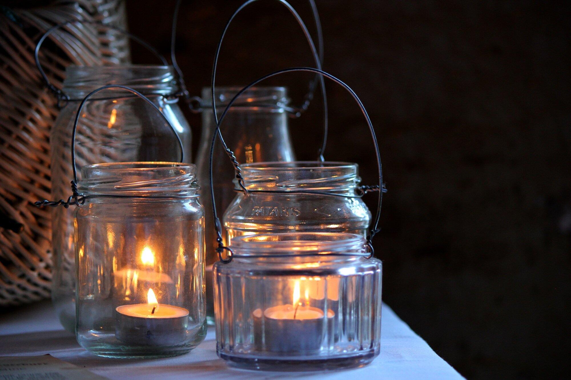 garden candle lanterns