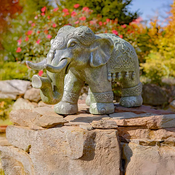 Magnesium Boho Elephant Statue