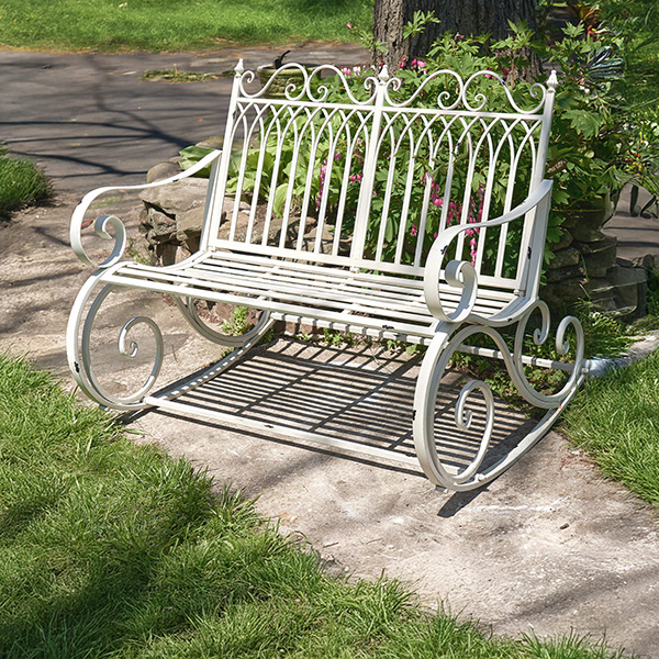 Tatiana Metal Rocking Garden Bench