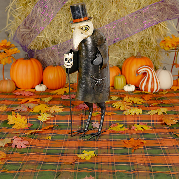 25.5in. Tall Iron Vulture Halloween Figurine Vesper