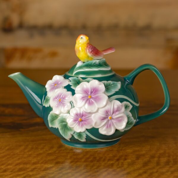 9.25" Hand Painted Decorative Teapot Accent "Jaida"