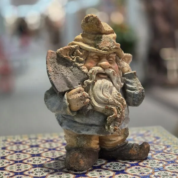 22" Tall Vintage-Style Garden Gnome with Shovel "Gordito"