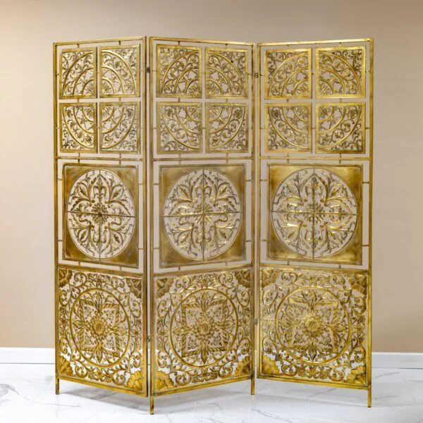 79" Tall Three-Panel Folding Privacy Screen "Bodhi"